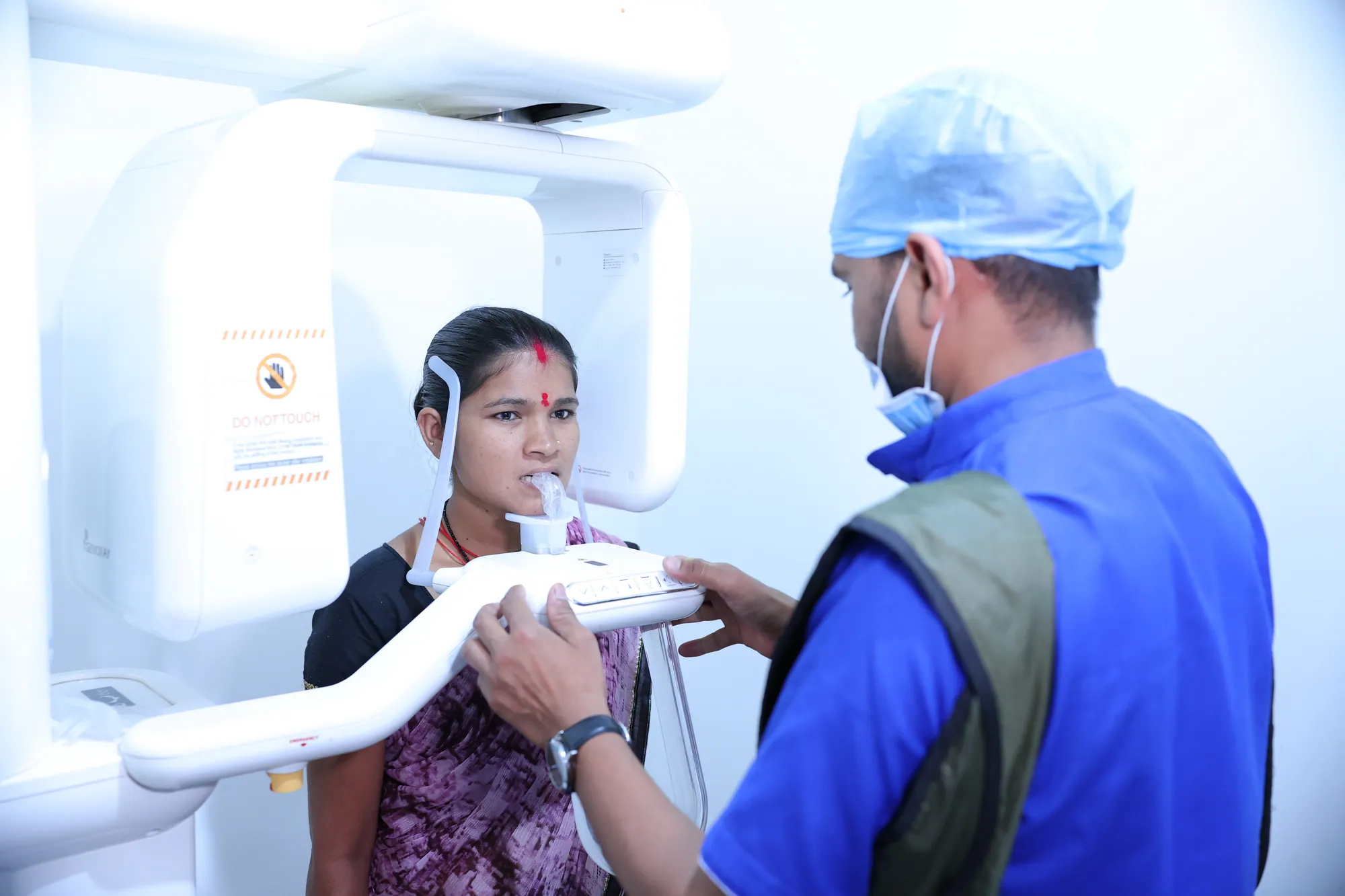Dental imaging room at Krishna Hospital